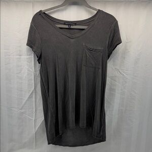 Dark Gray Women's Short Sleeve Top